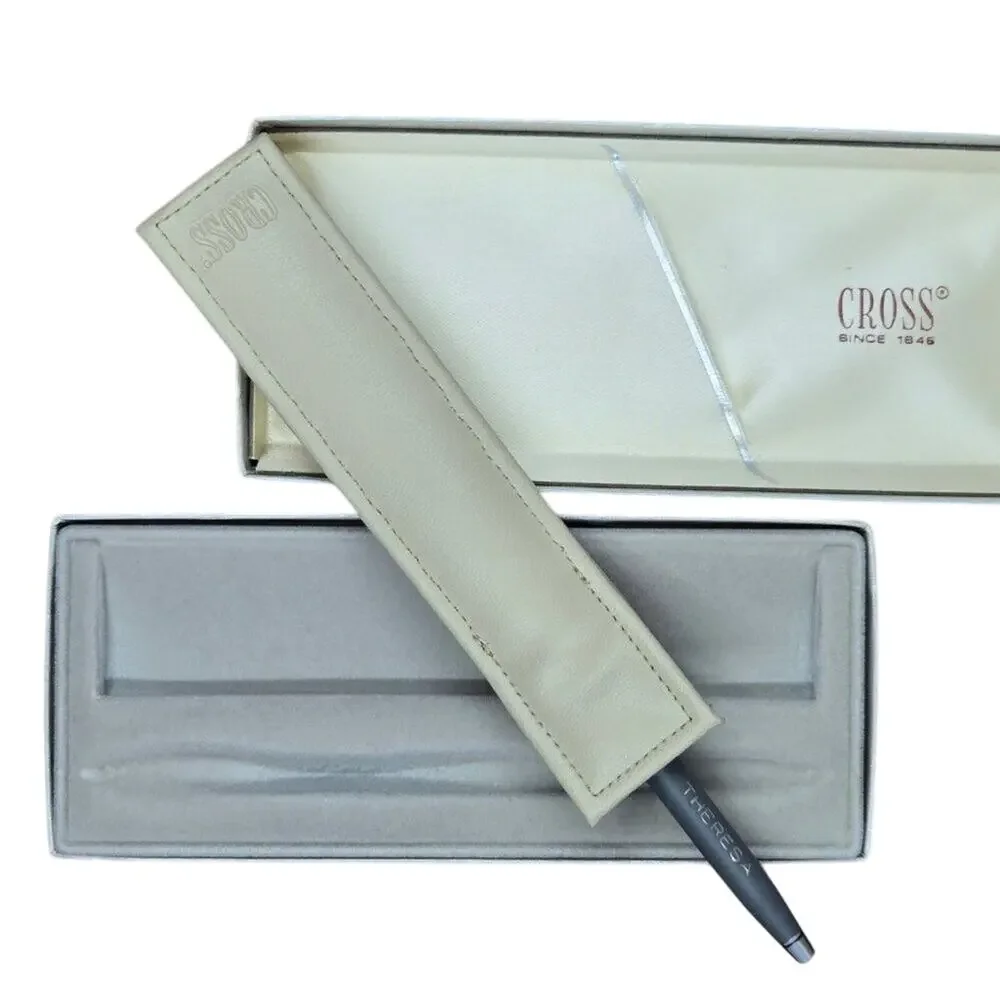 Vintage Cross Ballpoint Pen in Gray/Gunmetal with Engraving 